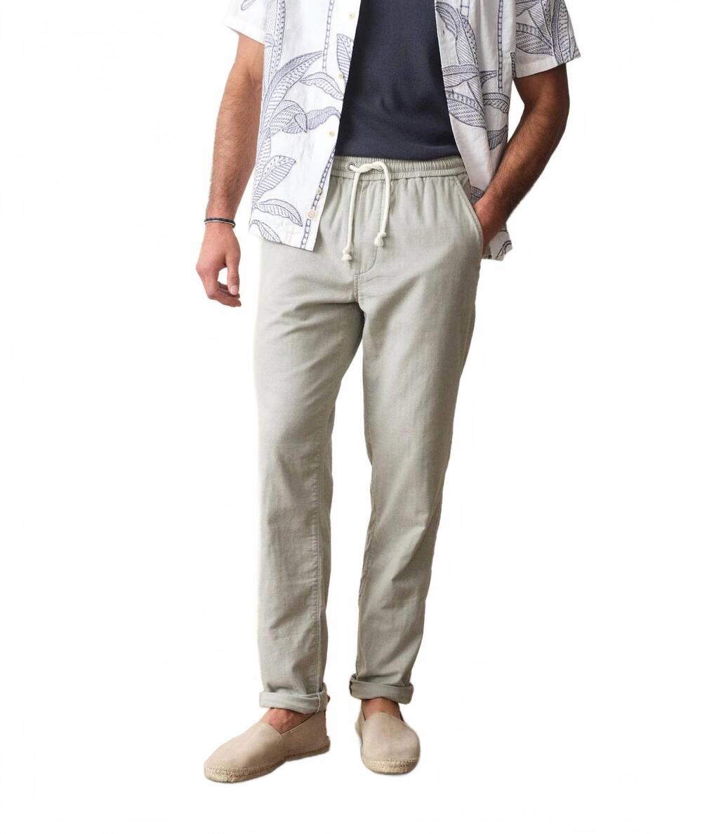 NEW MARINE LAYER saturday stretch beach pants in faded vetiver